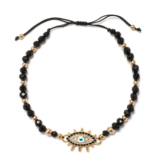 Bright Outlook Hematite Evil Eye Charm Bracelet