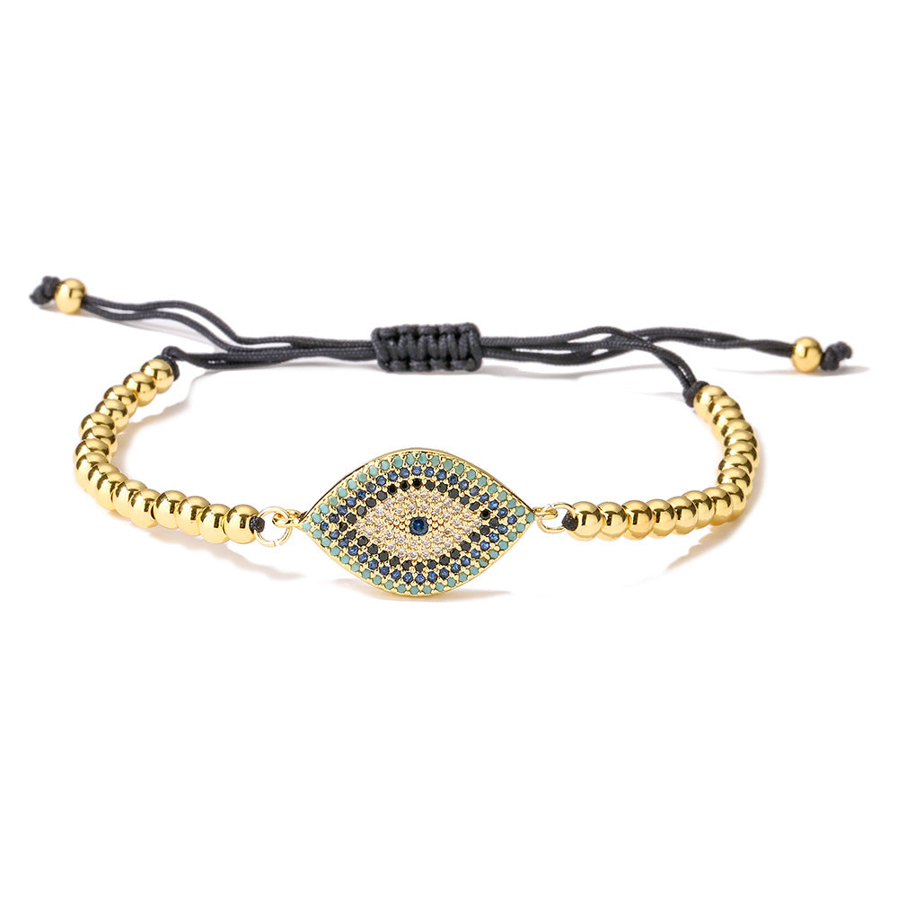 Spirit Warden -Hematite Evil Eye Charm Bracelet