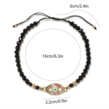 Bright Outlook Hematite Evil Eye Charm Bracelet