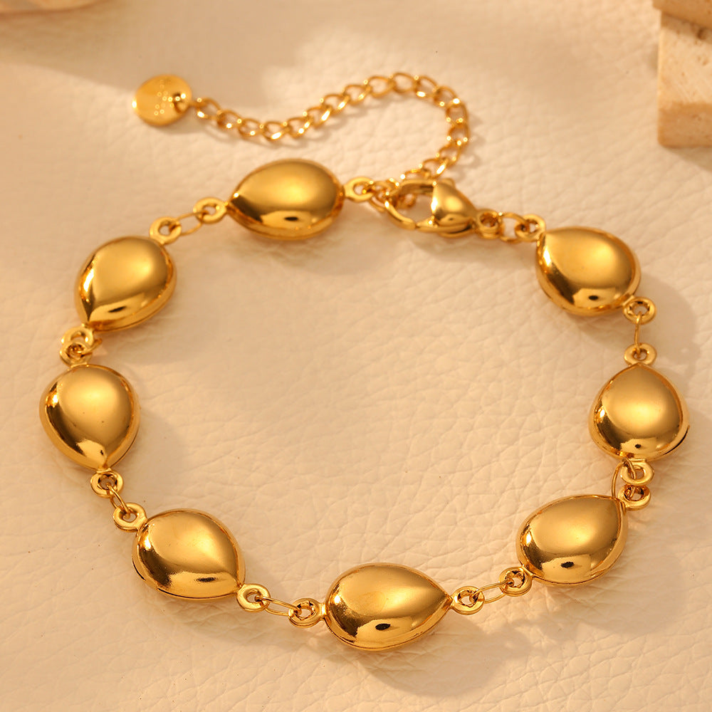 Elegant Stainless Steel Multi-design Charm Bracelet