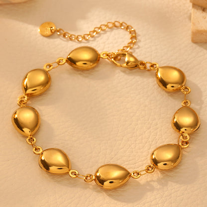 Elegant Stainless Steel Multi-design Charm Bracelet