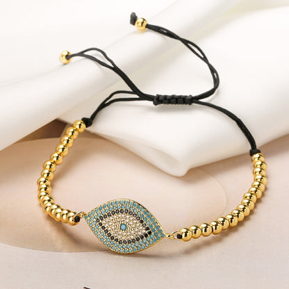 Spirit Warden -Hematite Evil Eye Charm Bracelet