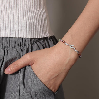 Cradled in Protection -Christmas Stocking Stuffers Wave Bracelet