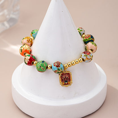 Inspired Zodiac Flower Charm Bracelet