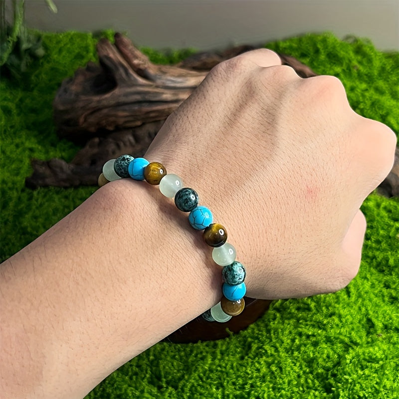 Anti-Anxiety Natural Stone Bead Jasper Crystal Relax Bracelet