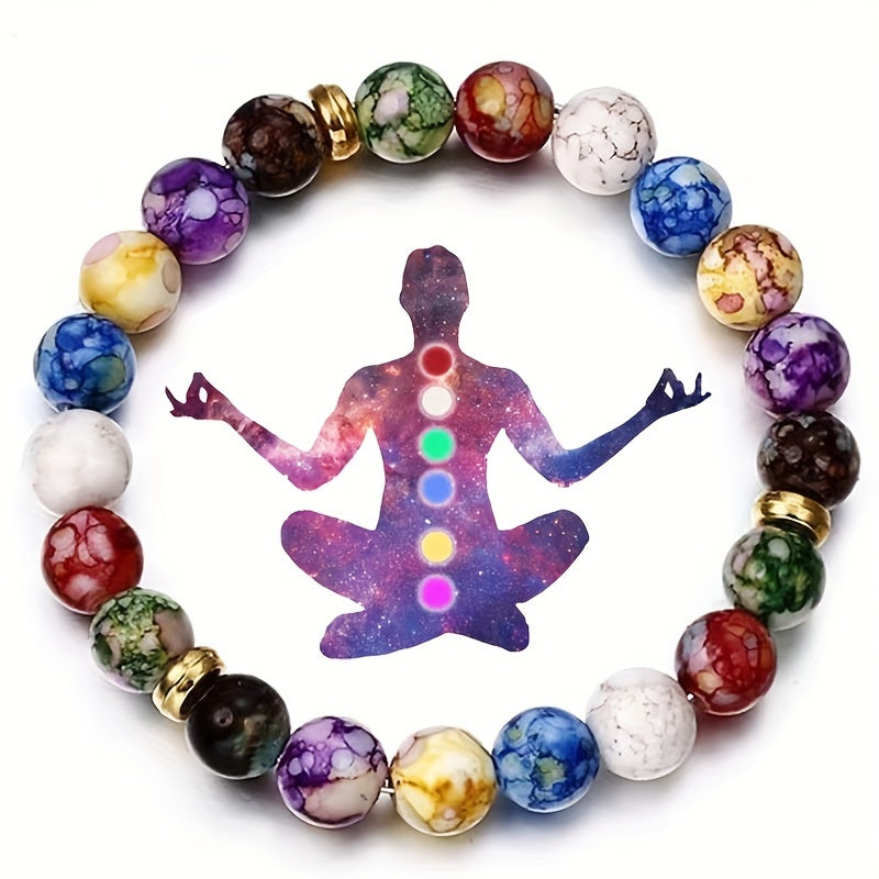 Energy Crystals Healing Stones Colorful Lava Stone Bracelet